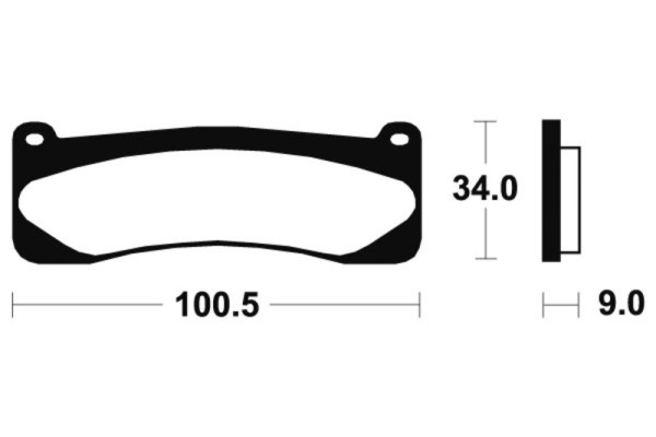 Tecnium brake pads MTR207 sintered metal