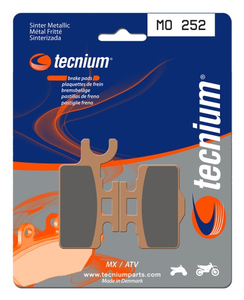 Tecnium MX/ATV sintered metal brake pads - MO252