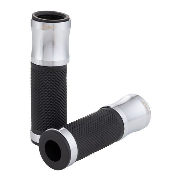Grips Zelioni chrome for Vespa ET/LX/LXV/S/Primavera/Sprint 50-150ccm