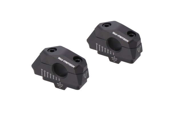 SW-Motech Handlebar relocation variable, black for Ø 22 mm handlebar, H=25 mm for Yamaha XSR 700 /XTribute