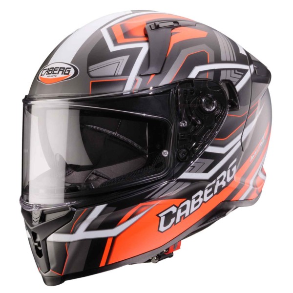 Caberg helmet Avalon X Brama matt-black/fluo-red-anthracite