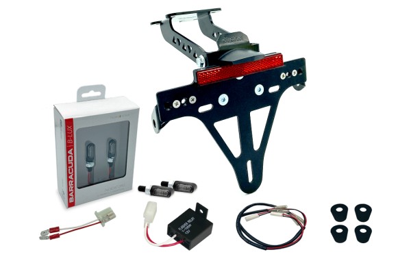 alpha Technik Kennzeichenhalter-Blinker-Kit M-LED (vorne + hinten) für Yamaha YZF-125R ab Modelljahr