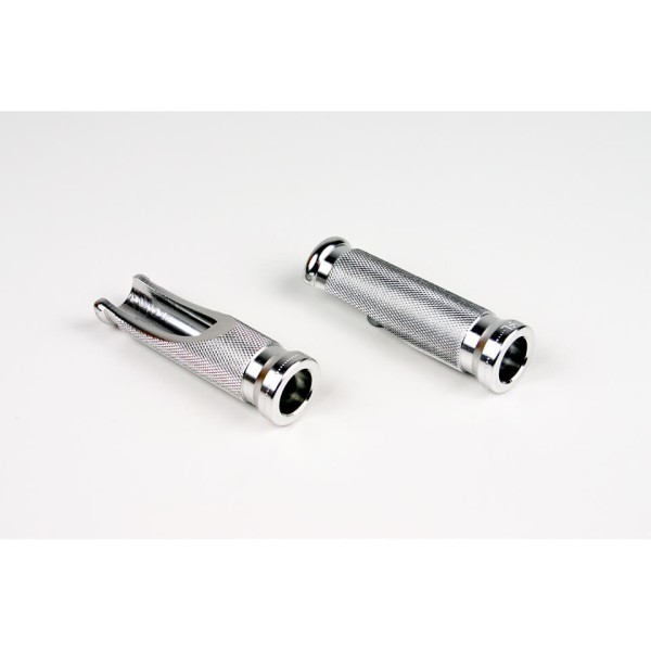 LSL Sport-Rasten, Ersatzfußrasten, Länge 85 mm, Aluminium gefräst, silber