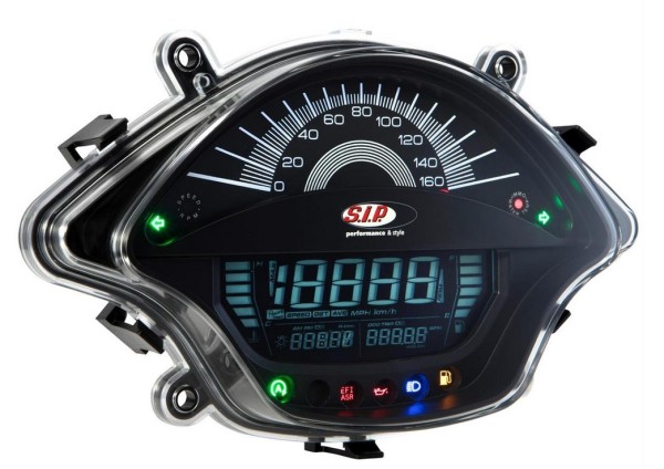 Tachometer/Speedometer for Vespa GTS/GTS Super 300cc FL ('14-), black