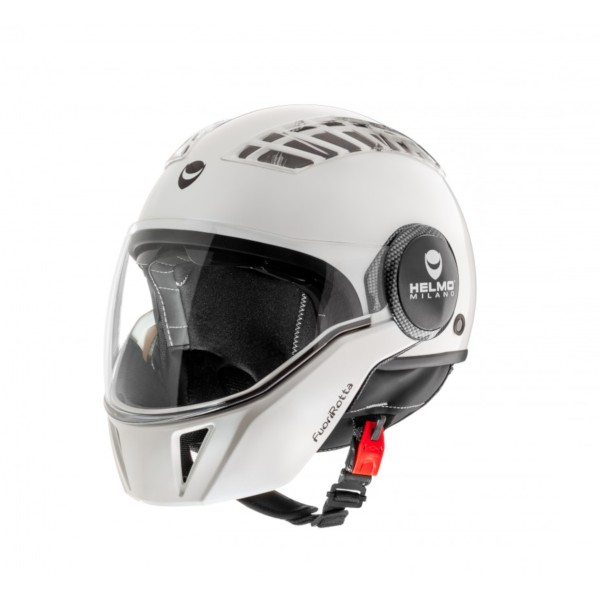 Helmo Milano Full jet helmet, FuoriRotta, white