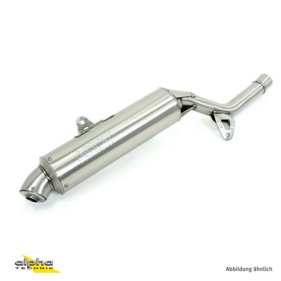 ARROW Auspuff PARIS-DAKAR für Honda NX650 Dominator 1987-1993, Edelstahl