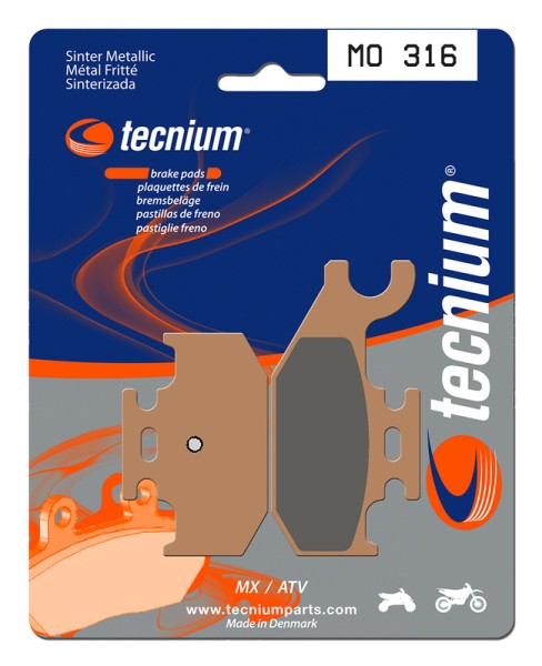 Tecnium MX/ATV sintered metal brake pads - MO316