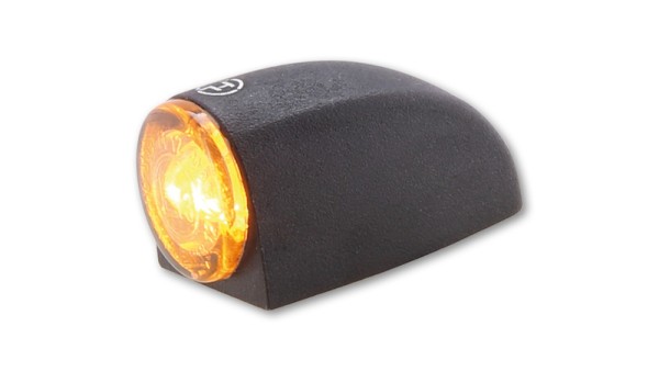HIGHSIDER Pro Proton Three LED turn signal housing black / lens smoke gray (pair), front & rear