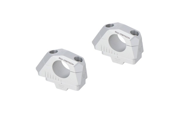 SW-Motech Handlebar relocation variable, silver for Ø 32 mm handlebar, H=30 mm for BMW S 1000 XR - SW Motech