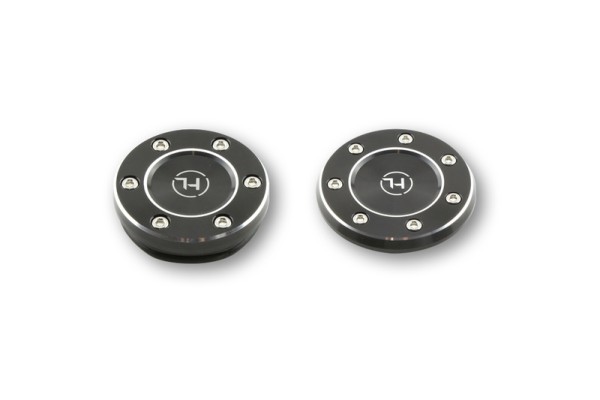 HIGHSIDER pro cover caps black set B, 2 pcs, For BMW