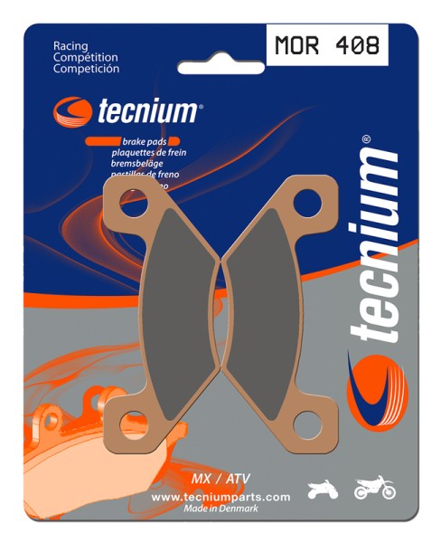 Tecnium Racing MX/ATV sintered metal brake pads - MOR408
