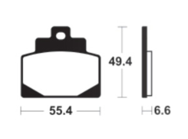 Tecnium sintered metal brake pads - MSS438
