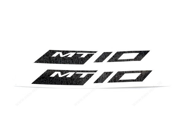 Reflective rim stickers black front for Yamaha MT-10 (22-) Original