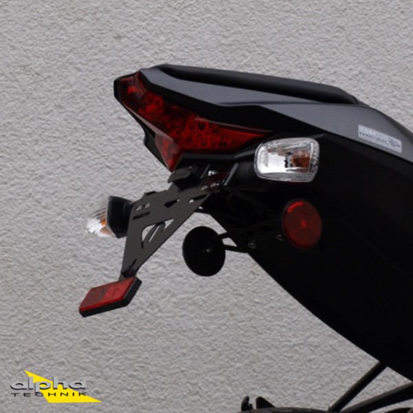 alpha Technik Kennzeichenhalter für Kawasaki ZX10R, Typ ZXT00S, Modelljahr 2016-