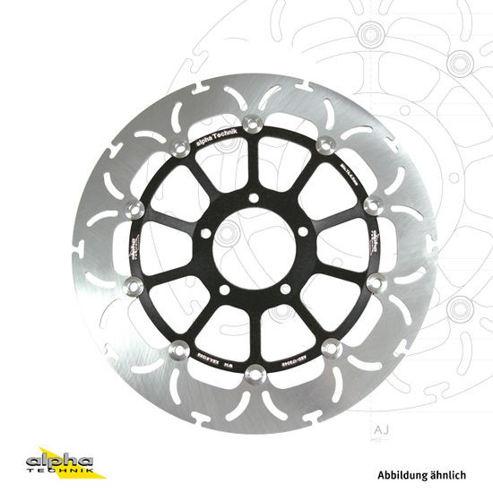 alpha Technik Bremsscheibe Omega-Design ABD33, vorne für Honda CBR1000RR