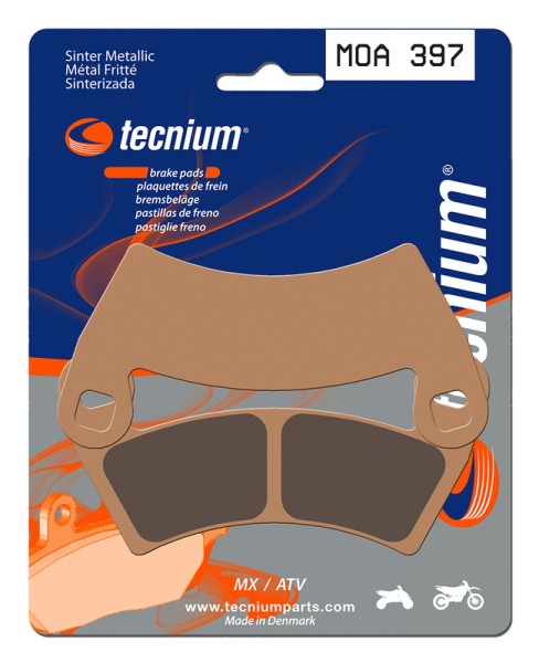 Tecnium MX/ATV sintered metal brake pads - MOA397