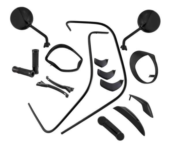 Styling Kit "Black Edition" for Vespa GTS/GTS Super HPE 125/300 (19-22), black glossy