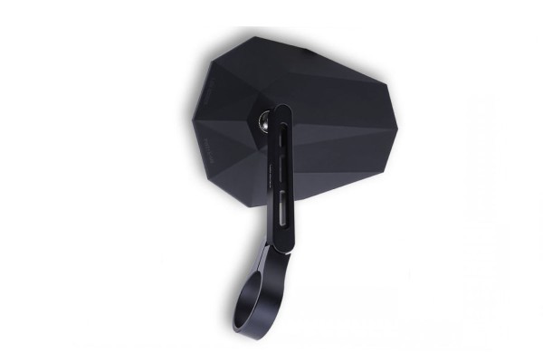 Handlebar end mirror for Vespa left o. right, black, Highsider Stealth X5