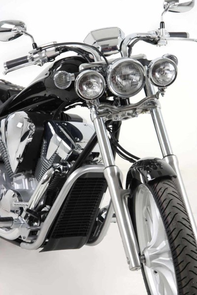 Chrome radiator guard for Honda VT 1300 CX Fury (10-16) Hepco & Becker