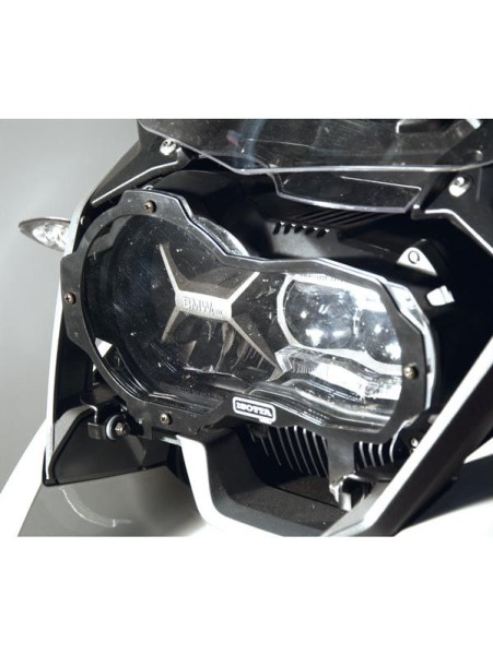 Folding headlight guard for BMW R 1200 GS LC (13-16), PMMA