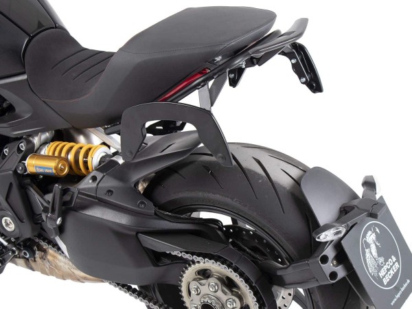 C-Bow side carrier black for Ducati Diavel 1260 /S (19-22) Hepco & Becker