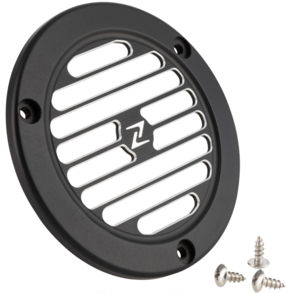 Vintage fan cover for Vespa Primavera/Sprint 3V i.e. 125/150cc 4T AC, black