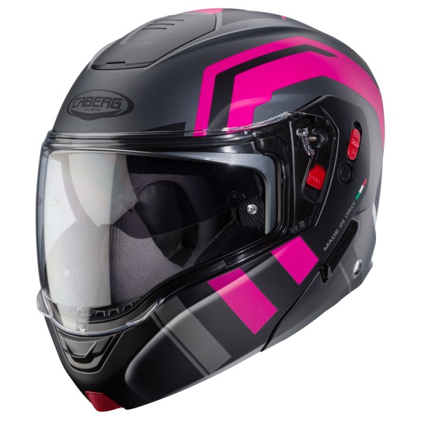 Caberg helmet Horus X Road matt-gun metallic/black-fuchsia