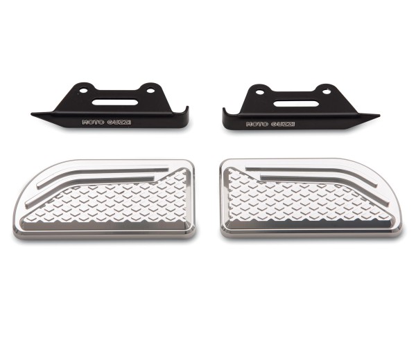 Original supports for footrests, aluminum for Moto Guzzi Audace