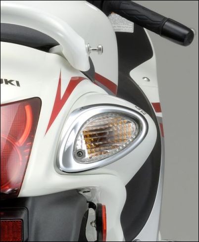 Turn signal cover, chrome for Suzuki GSX1300R Hayabusa BJ. 2008-2012/ GSX1300R Hayabusa BJ. 2013-2017