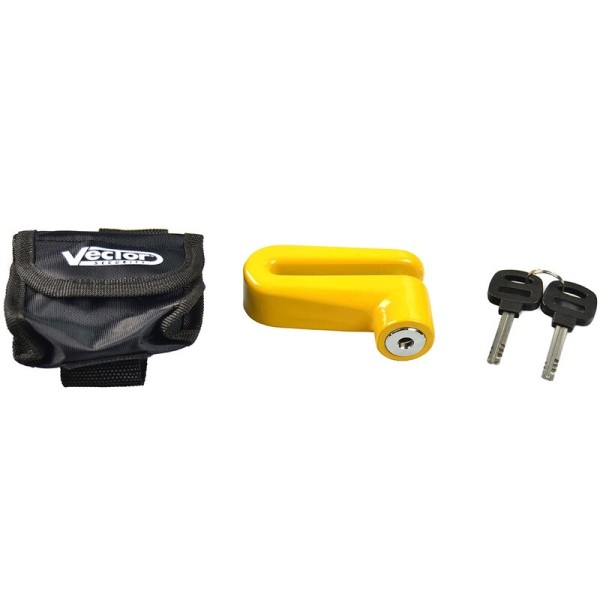 VECTOR Disc Mini Brake Disc Lock - Ø10mm Yellow