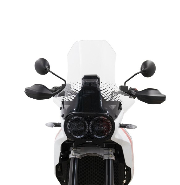 Windshield with side spoilers - height 480 mm for Ducati DesertX