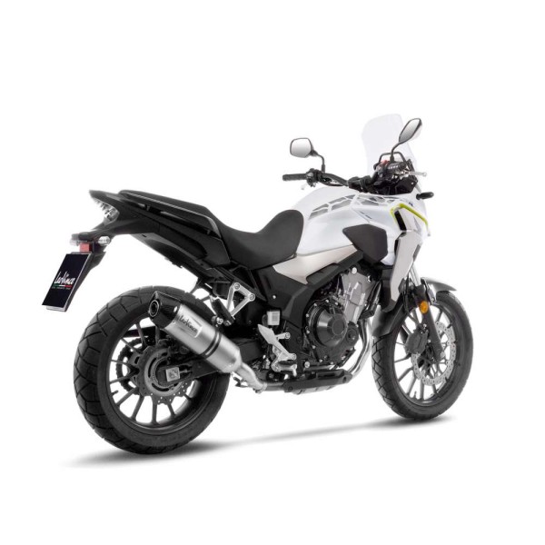 LeoVince exhaust LV One Evo for Honda CB 500 F /X, CBR 500 R, silver, slip on, Euro4+5, E-approval