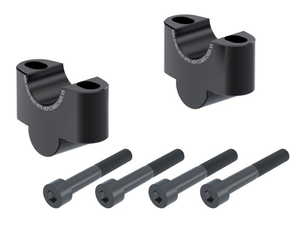 Handlebar riser H=25 mm black for Honda CL 500 (23-) Hepco & Becker
