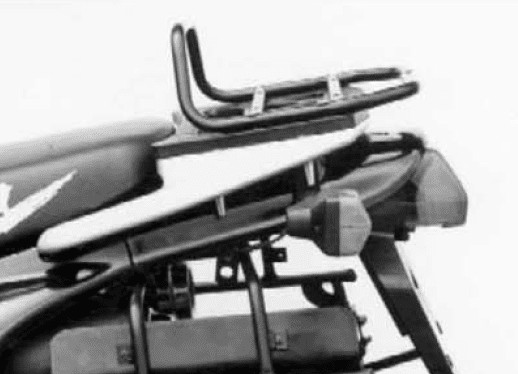 Tubular luggage rack top case carrier black for Honda NX 650 Dominator (88-91) Hepco & Becker