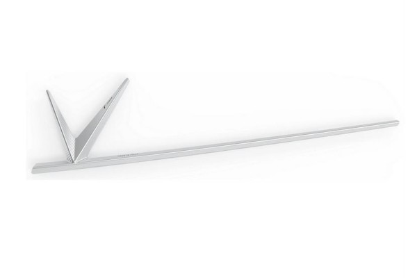 Lettering RIZOMA leg shield for Vespa, silver