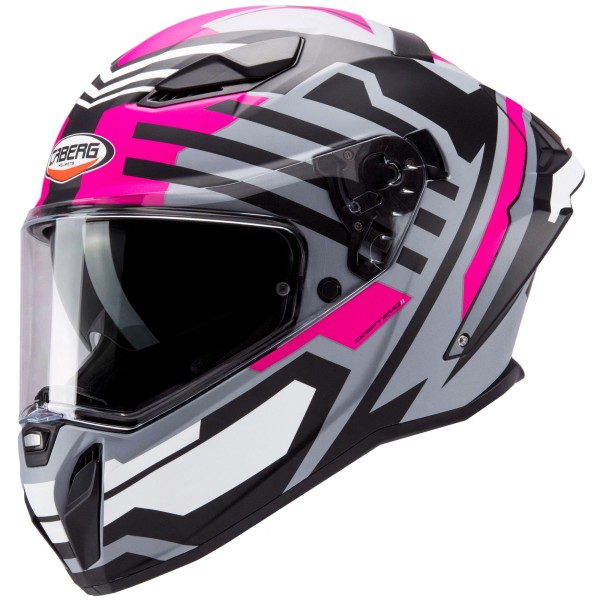 Caberg helmet Drift Evo II Horizon matt-grey/black-fuchsia
