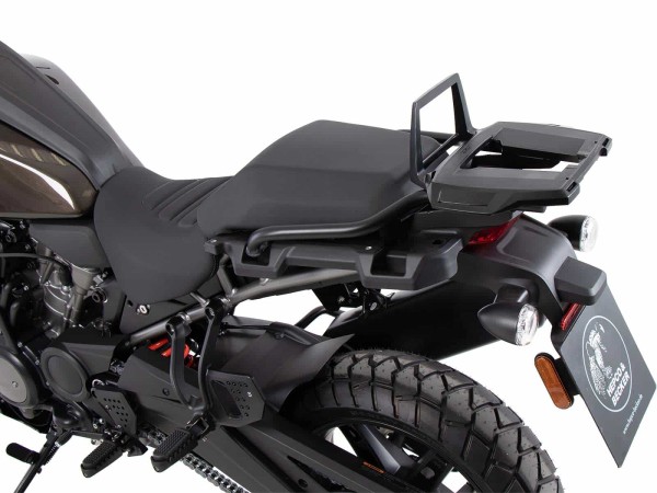 Alurack top case carrier black for Harley Davidson Pan America (21-) Hepco & Becker
