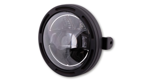 HIGHSIDER pro 5 3/4 inch headlight Frame-R2 Type 10 LED Black Side mounting
