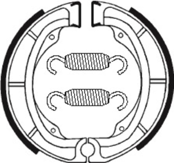 Tecnium Street/Off-Road/ATV Organic brake shoes - BA016