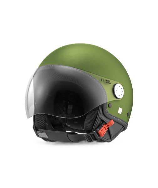 Vespa Open-Face Helmet, Vespa Long-Visor, Matte Green