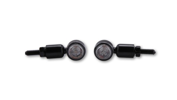 HIGHSIDER Smart MC-1 LED turn signal housing black / lens clear (pair), front & rear