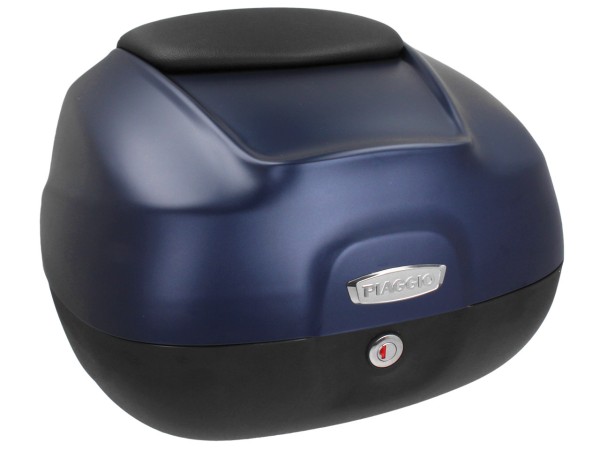 37L Top Case with Backrest for Piaggio Beverly 300/350 (16-20) - Blue Planet Matte Opaco 290/A