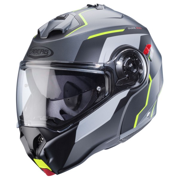 Caberg helmet Duke Evo Move matt-gun metallic/black-fluo-yellow