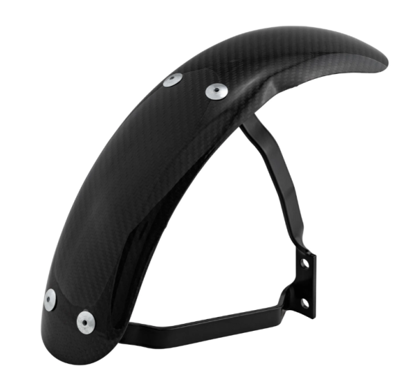 Mudguard Garelli Race EVO II for Vespa PX 80-200cc, carbon, holder black