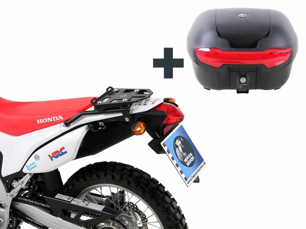 Topcase carrier black incl. Journey Topcases 40 black for Honda CRF 250 L / Rally (12-20)