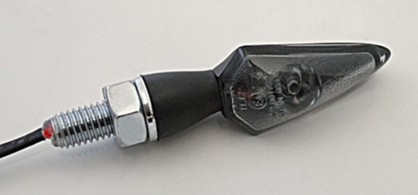 HIGHSIDER Pro Stream LED turn signal housing black / lens smoke gray (pair), front & rear