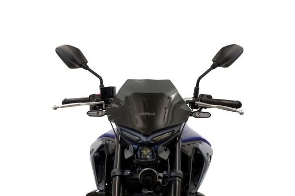 Low, heavily tinted windshield for the Yamaha MT-03 (22-)