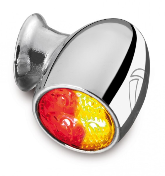 Kellermann turn signal, rear and brake light, Atto DF, steel, LED, HL/HR 12 V, shiny chrome