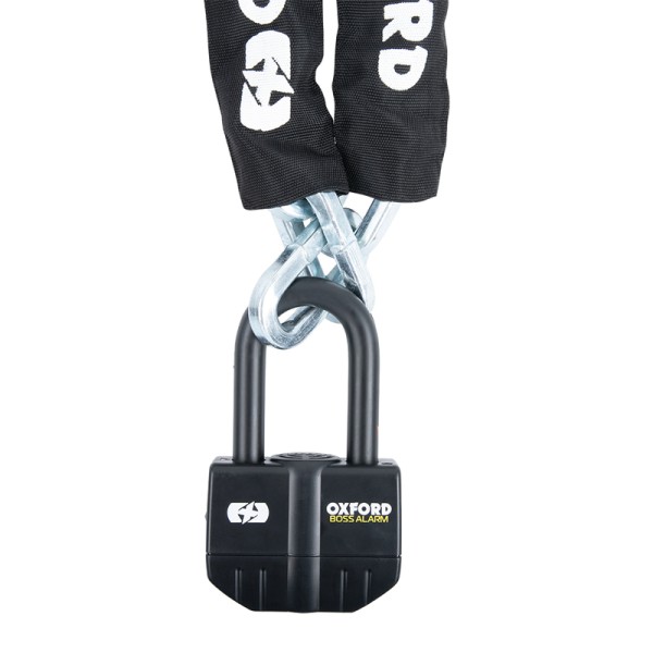 Oxford alarm lock Boss 16mm + chain 12mm X 2.0m