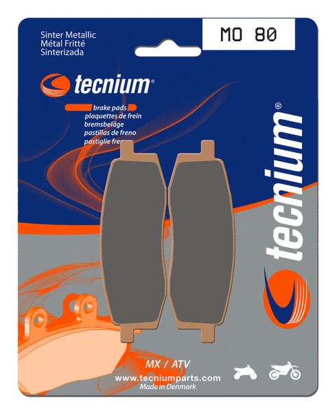 Tecnium MX/ATV sintered metal brake pads - MO80